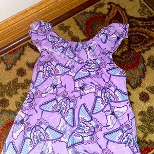 This is a butterfly shirt it is purple and beautiful!